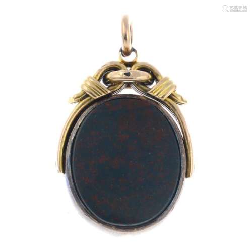 An early 20th century gold bloodstone and carnelian