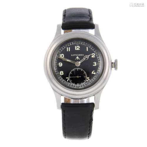 LONGINES - a 'Greenlander' military issue wrist watch.