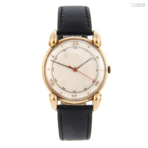 SINEX - a gentleman's wrist watch. Rose metal case,