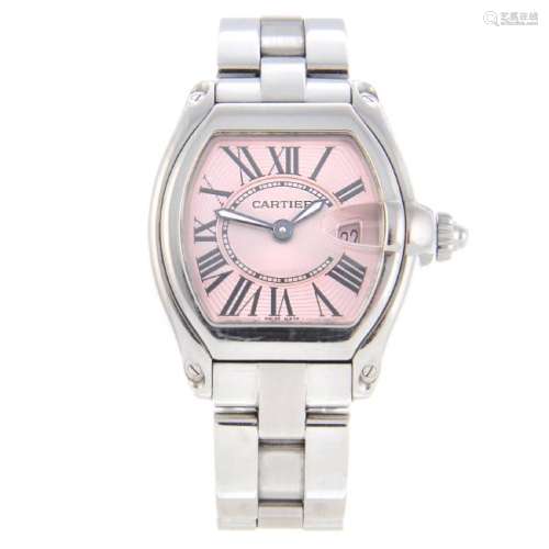 CARTIER - a Roadster bracelet watch. Stainless steel