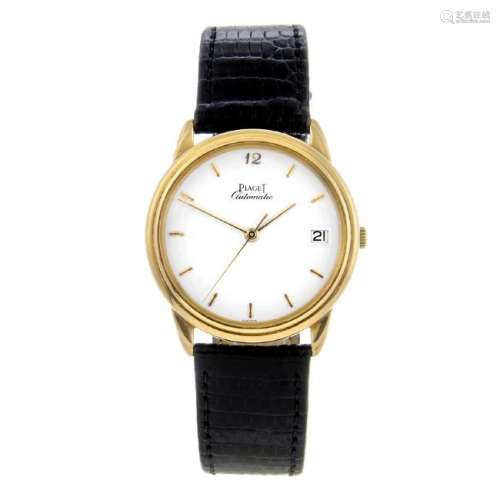 PIAGET - a gentleman's Gouverneur wrist watch. 18ct