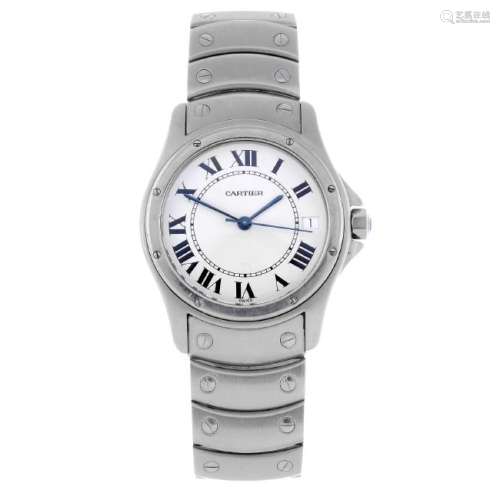 CARTIER - a Cougar bracelet watch. Stainless steel case