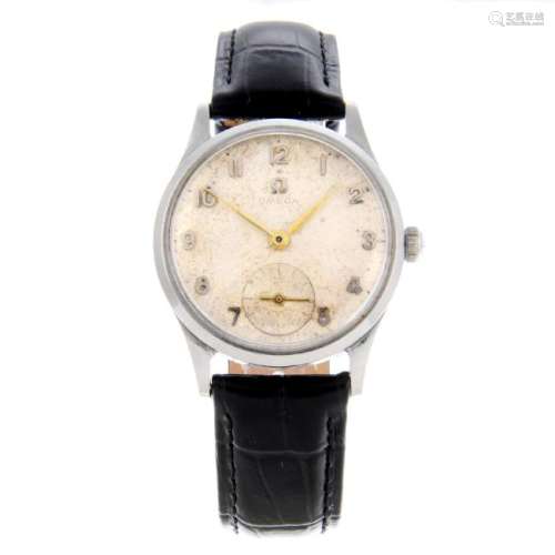 OMEGA - a gentleman's wrist watch. Stainless steel