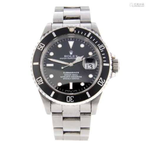 ROLEX - a gentleman's Oyster Perpetual Date Submariner