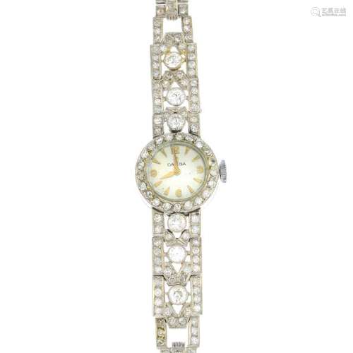 OMEGA - a lady's mid 20th century diamond cocktail