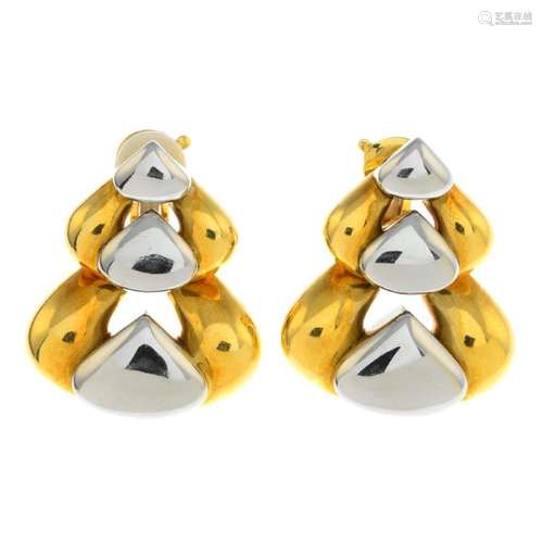 MARINA B - a pair of 18ct gold and stainless steel