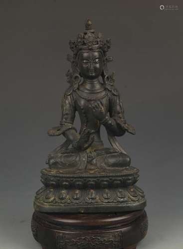 TIBETAN BUDDHISM BRONZE MAITREYA BODHISATTVA