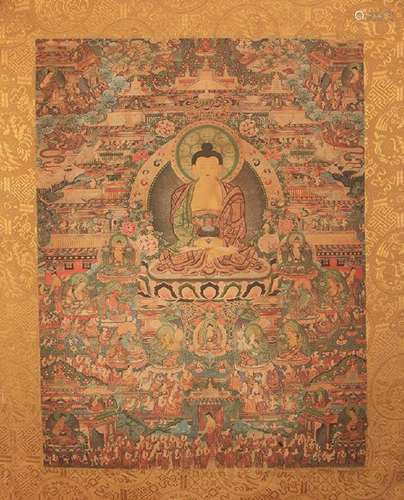 A FINE TIBETAN THANGKA 