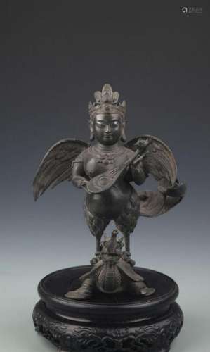 A RARE FIND BRONZE GANESHA STATUE