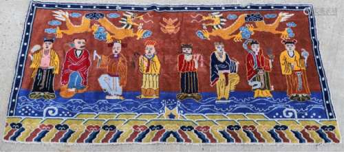 CHINESE PICTORIAL CARPET