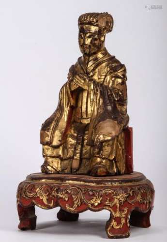 CARVED & GILT CHINESE ÂMANDARIN PRINCEÂ c. 1800