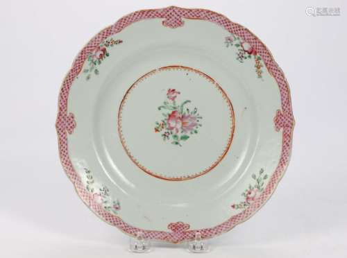 (18th / 19th c) CHINESE EXPORT PORCELAIN PLATE