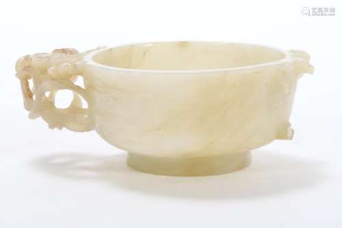 CHINESE WHITE JADE LIBATION CUP