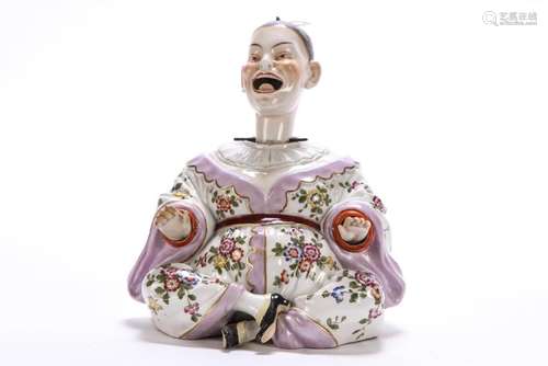 PORCELAIN LAUGHING NODDER ASIAN FIGURINE