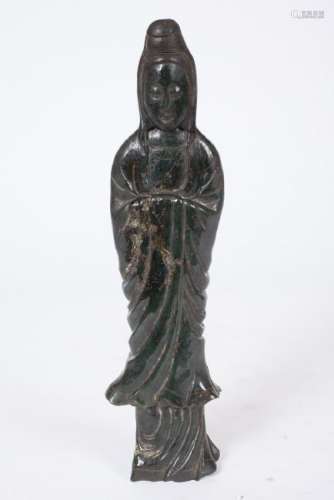 HARDSTONE FIGURE OF AN ASIAN COURT LADY