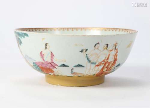 CHINESE EXPORT LOWESTOFF BOWL ÂJUDGEMENT OF PARISÂ