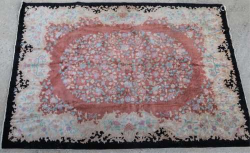 1920'S VINTAGE CHINESE NICKLES ROOM SIZE CARPET