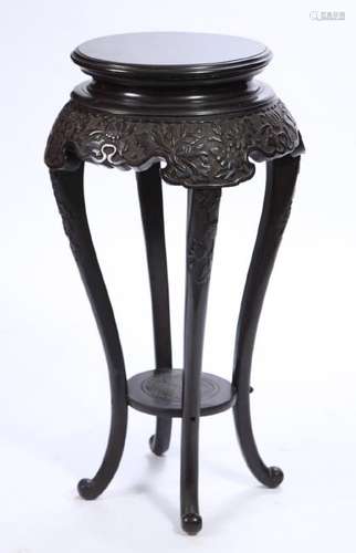 MEIJI JAPANESE EBONIZED PLANT STAND