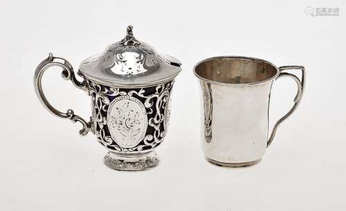 A Victorian silver mustard pot by Edward & John Barnard