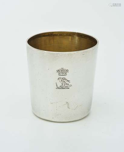 A Victorian silver straight-tapered tot or beaker by Susanna Cook