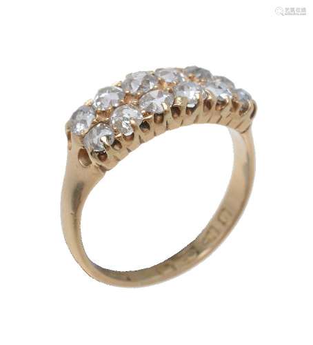 A Victorian diamond dress ring