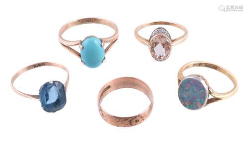 Five dress rings