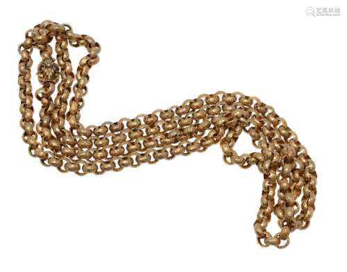 A Regency style gold coloured chain