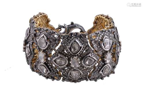 A lasque cut diamond bracelet