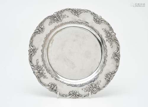 A German silver shaped circular plate by Georg Roth & Co.