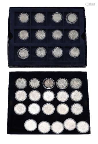 Germany, silver commemorative 10-Marks (18)