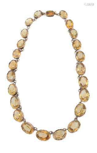 A citrine necklace