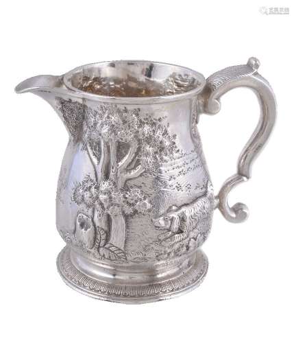 A George II silver baluster mug by Edward Pocock