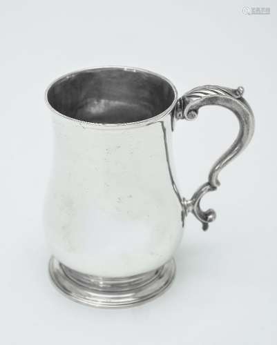 An early George III silver baluster mug