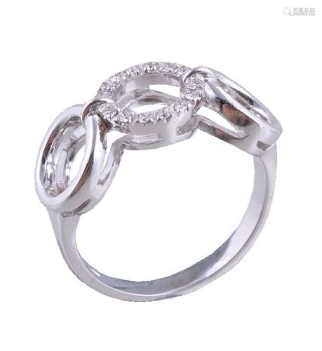 A diamond dress ring