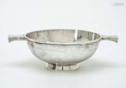 A Scottish silver quaich by Hamilton & Inches