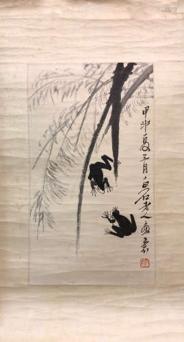 BAISHI QI <LU YE QING WA> PAINTING