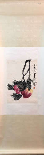 BAISHI QI <TAO SAN BAI SHI YIN FU WENG> PEONY-TOPIC PAINTING