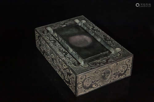 17-19TH CENTURY, A WELL DESIGN DUAN INKSTONE, QING DYNASTY