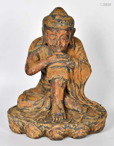 木雕释迦牟尼坐像