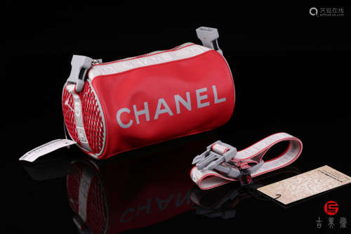 法国CHANEL（香奈儿）精典帆布双C圆筒旅行袋（全球唯一编码 10015333）
