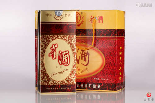 1997年·中国贵州遵义董酒厂酿制38度正装酒1盒4瓶礼盒装