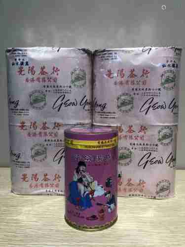 百年品牌嶢阳茶行天井水岩水仙铁观音茶叶四盒共十六罐一组