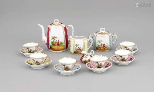 Coffee service for 6 persons, 16-piece, w. Thuringia,