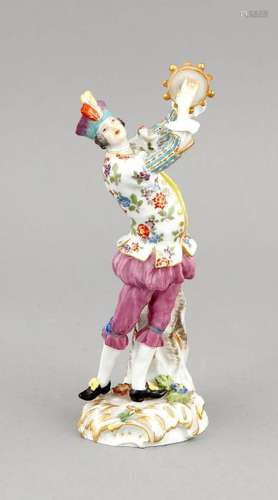 Tambourine player, Meissen, after 1973, 1st quality,