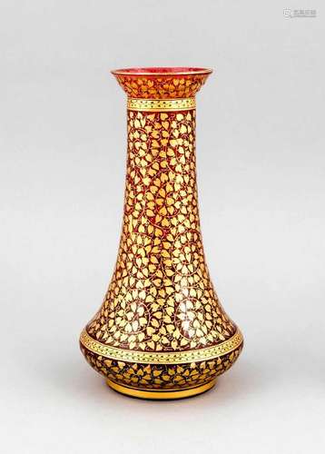 An early 20th-century vase probably Steinschönau,