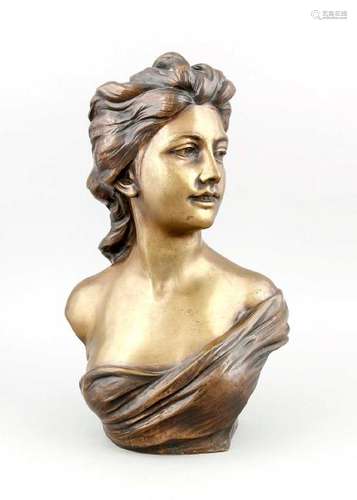 Jef Lambeaux (1852-1908), Belgian sculptor, large bust