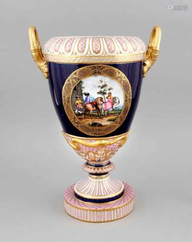 A Weimar vase, KPM Berlin, small Pfennigmarke