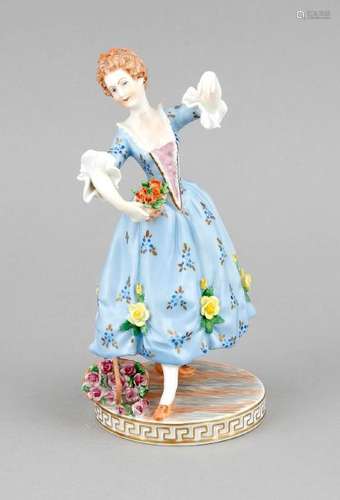 A dancing gardener, Potschappel, Dresden, 20th c.,