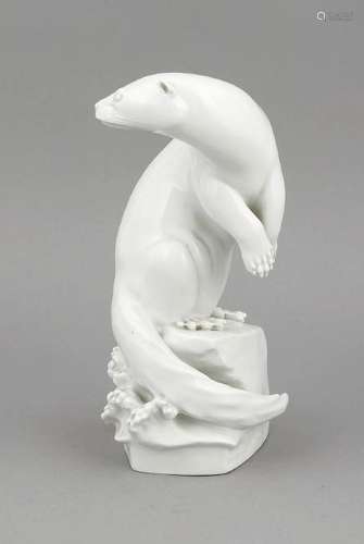 Otter, Meissen, 1966, 2nd choice, designed by Max Esser