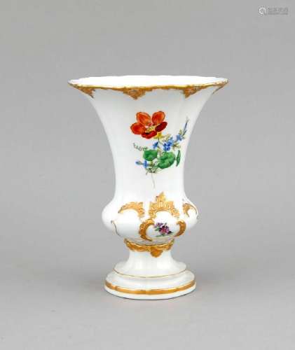 Vase, Meissen, um 1980, 1. W., B-Form, Modellnr. 50880,